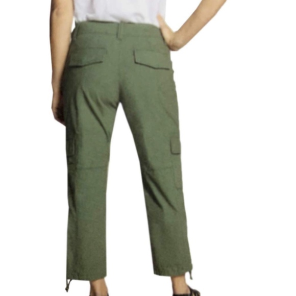 Blossom & Clover Ladies' Cargo Ankle Pants Olive - Picture 2 of 6